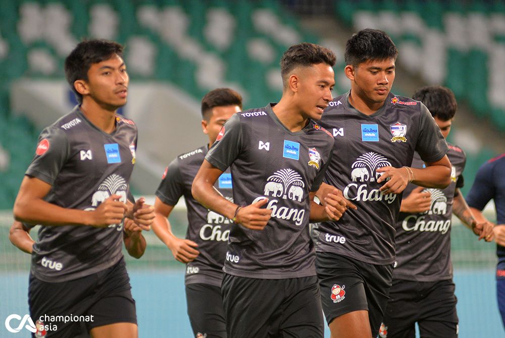 Uzbekistan - Thailand. Pre-match training