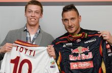Poygachi Kvyat "Roma" sardori Totti bilan uchrashdi FOTO