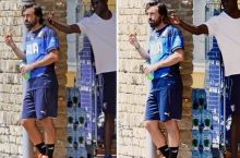Balotelli Pirloga qarshi FOTO