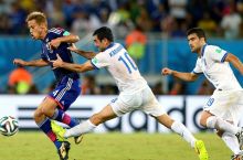 Keysuke Xonda Yaponiya - Greciya o'yinining eng yaxshi futbolchisi bo'ldi