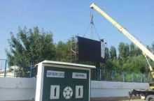 Qo'qondagi “Markaziy” stadionga yangi zamonaviy tablo o'rnatildi FOTO