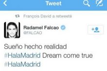 Radamel Falkao: Real haqidagi tvit – fotoshop