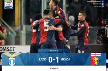 Italiya. 22-tur. Lacio Jenoaga mag'lub bo'ldi