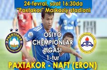 "Paxtakor": Raqibimiz "Naft" bilan tanishing