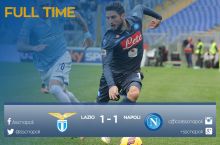 Italiya Kubogi. "Lacio" - "Napoli" to'qnashuvi taqdiri javob o'yinida hal bo'ladi