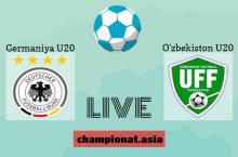 JCH-2015. Germaniya yoshlari O'zbekiston U20 darvozasiga javobsiz 3ta gol kiritdi