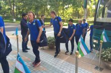 O'zbekiston terma jamoasi "Paxtakor"ga etib keldi FOTO