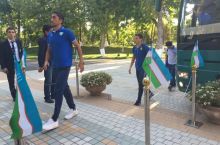 Сборная Узбекистана прибыла на стадион