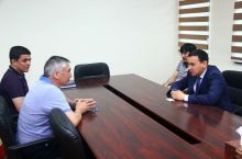 Фарход Магаметов встретился с президентом ПФЛ Казахстана 