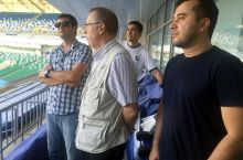 Александр Елагин "Бунёдкор" стадиони меҳмони бўлди
