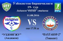 Превью. «УзДонгЖу» – «Пахтакор-2»