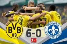 Чемпионат Германии. «Бавария» была сильнее «Ингольштадта», «Боруссия Д» забила 6 голов «Дармштадту» и другие матчи