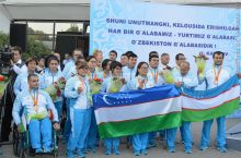 Паралимпиячиларимизни кутиб олиш маросимидан ФОТОГАЛЕРЕЯ 