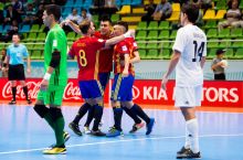 Футзал. ЖЧ-2016. Испания - Қозоғистон 5:2. Учрашув статистикаси