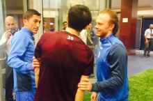 Денисов ва Аҳмедов Азмун билан ҳазиллашишди (видео)