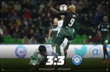 Чемпионат России. «Краснодар» - «Оренбург» 3:3