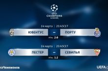 Превью: "Ювентус" - "Порту" ва "Лестер" - "Севилья"