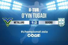 Oliy liga. "Metallurg" o'z uyida "Buxoro"ga yutqazdi