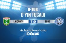 Oliy liga. "Lokomotiv" "Obod"ni tor-mor etdi