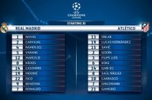 "Real Madrid" - "Atletiko". Tarkiblar malum