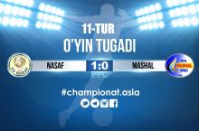 Oliy liga. "Nasaf" G'uzorda "Mashal"dan ustun keldi