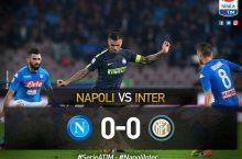 Italiya chempionati. “Napoli” – “Inter” uchrashuvida hisob ochilmadi