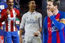 Fevralning eng yaxshi futbolchisi sovriniga Messi, Ronaldu va Grizmann davogarlik qilmoqda