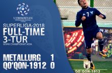 Superliga. “Metallurg” “Qo'qon-1912”dan ustun keldi 