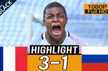 Mbappe 3-golda qarshisidagi raqibinini "xot-dogga yubordi". Rossiya - Franciya (VIDEO)