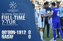 Superliga. "Qo'qon-1912" o'z uyida "Nasaf" bilan durang o'ynadi