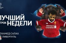 Muhammad Salah 92 foiz ovoz bilan ECHLda haftaning eng yaxshi futbolchisi bo'ldi