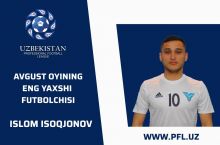 Superliga. Avgust oyining eng yaxshi futbolchisi malum qilindi