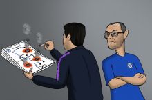 Karikatura. Pochettino Sarrining taktikalarini "yoqib yubordi"