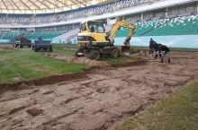 "Milliy" stadionning chimini yangilash ishlari olib borilmoqda