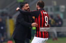 Jennaro Gattuzo: "Iguainni "Milan"da qolishiga umid qilaman"