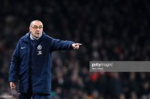 Sarri: "Mag'lubiyatga uchrashni menga qizig'i yo'q, lekin "Arsenal"ga yutqazgandek emas "