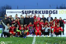 Суперкубок Узбекистана. "Локомотив" - АГМК 2:1. Награждение