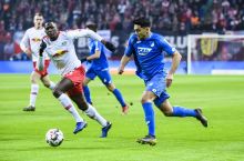 Bundesliga. “RB Leypcig” so'nggi daqiqalarda gol urib, “Xoffenxaym” bilan durang o'ynadi
