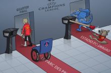 Karikatura. MYU va "Portu" qanday qilib chorak finalga chiqdi? 