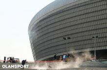 Toshkent ko'rkiga aylanishi kutilayotgan "Humo arena"da ish qizg'in kechmoqda FOTOREPORTAJ
