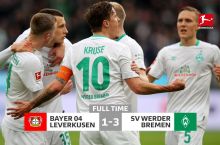 Germaniya. "Bayer" o'z maydonida yutqazdi