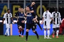 "Inter" muxlislari "Yuventus"ning ECHLdan chiqib ketganiga atab performans uyushtirdi