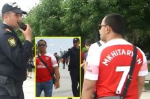 Boku policiyasi futbolkasida Mxitaryan nomi tushirilgan muxlislarni to'xtatdi