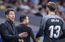 Simeone: "Oblak - dunyoning eng yaxshi darvozaboni, ammo uning porlashida "Atletiko" ham yordam beryapti"