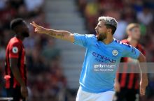 Aguero "Manchester Siti"dagi yubiley uchrashuvida maydonga tushdi