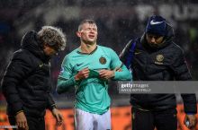 "Inter" yarim himoyachisi maydonni yig'lagan holda tark etdi