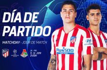"Atletiko"ning "Lokomotiv"ga qarshi o'yin uchun qaydnomasi bilan tanishing