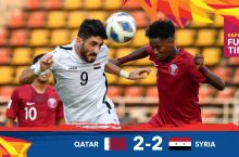 U-23 Osiyo chempionati. Suriya so'nggi soniyalarda gol urib Qatardan ochko oldi