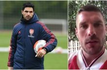 Podolski Artetaning “Arsenal” bilan muvaffaqiyat qozonishiga ishonmoqda