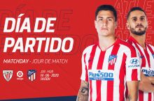 La Liga. "Atletiko"ning "Atletik"ga qarshi o'yin uchun qaydnomasi bilan tanishing